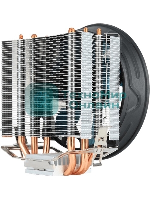 Кулер для процессора AeroCool/Formula Verkho 3 Plus серебристый, 120 мм, алюминий/медь, 2000 об/мин, 26.7 дБ, 4 pin, 125 Вт, 134 мм