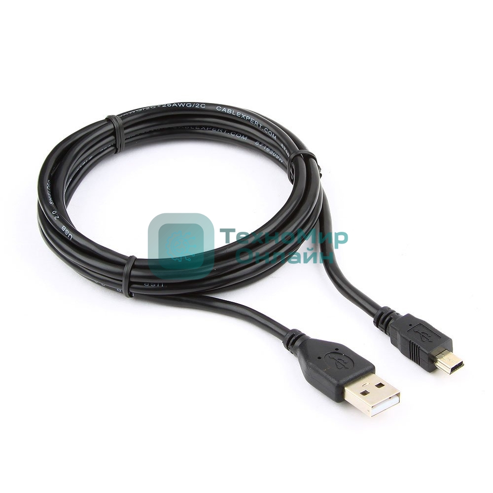 Кабель Gembird PRO USB 2.0 для соед. 1.8м А-miniB (5 pin) позол.конт., пакет