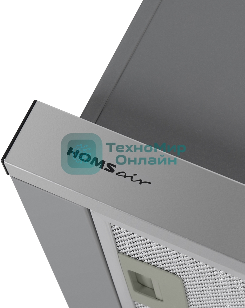 Вытяжка встраиваемая HOMSair FLAT 60 серебристый, 60 см, 520 куб. м/ч, 47 д