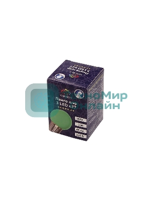 Лампа светодиодная Neon-night d-45 3 LED 1Вт шар E27 25лм 220В зеленый