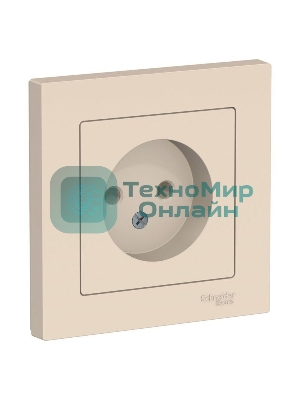 Розетка AtlasDesign без заземл. 16А в сборе беж. SchE ATN000240