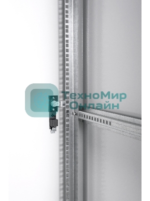 Шкаф телекоммуникационный напольный ЭКОНОМ 42U (600 800) дверь стекло, дверь металл