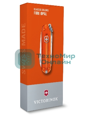Нож перочинный Victorinox Classic Fire Opal (0.6223.T82G) 58мм 7функц. карт.коробка