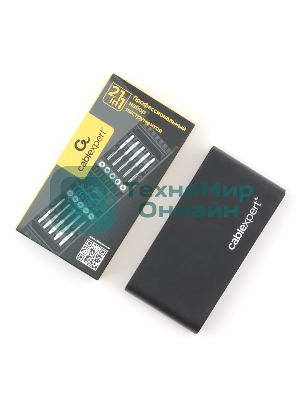 Отвертка с набором бит Cablexpert TK-SD-09R (21 предмет)