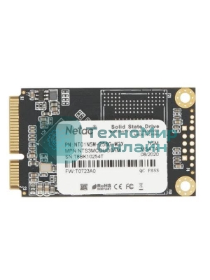 Накопитель SSD Netac N5M, 256Gb, mSATA, R/W 560/520