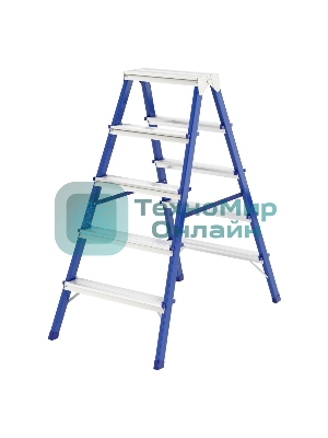 Стремянка двусторонняя Сибртех 5ст., стальная