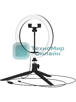 Светильник кольцевой Gauss 14W 700lm 3000-6500K 5V USB IP20 260x23мм черный дим пульт LED