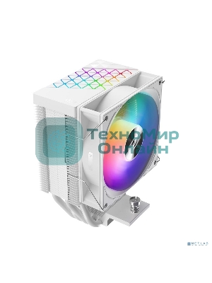 Кулер PCCooler R400 ARGb белый 92мм алюминий+медь 2200rpm 30db 4-pin 180W 133мм