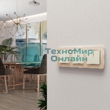 Рамка на 3 поста Platinum (шампань) W0032611