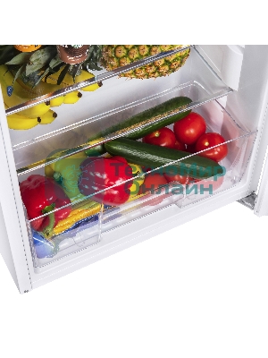 Холодильник Maunfeld MFF143W белый двухкамерный 170/41л морозилка снизу