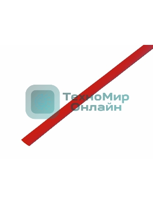 Трубка термоусадочная Rexant 6.0/3.0 1м красн.