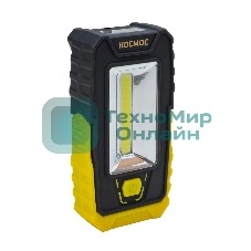 Фонарь Космос 5Вт СОВ 3LED клипса для крепл. магнит поворотная подставка 3хААА