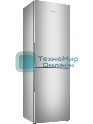 Холодильник Atlant XM-4621-181 серебристый двухкамерный 205/119л морозилка снизу