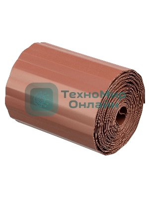 Бордюрная лента Palisad 15х900 см, полипропиленовая, коричневая,