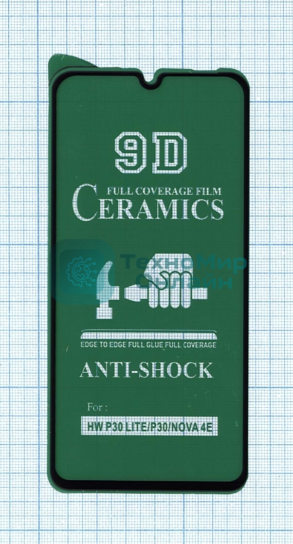 Керамическая пленка (стекло) для Huawei P30 lite New Edition черный