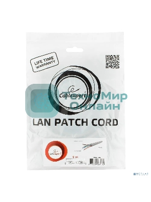 Патч-корд UTP Cablexpert cat.6, 5м, литой, многожильный, серый