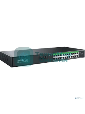 Коммутатор Netis 24PORT 10/1000M POE 2 SFP COMBO P124GC