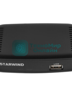 Приставка для цифрового ТВ Starwind CT-160 черный, DVB-T2, DVB-T, DVB-C, HDMI, USB 2.0 х2