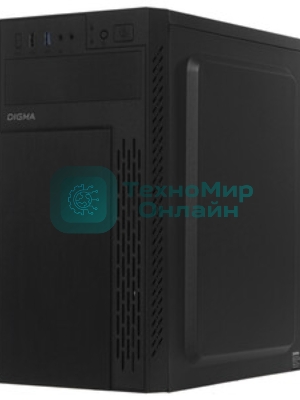 Компьютерный корпус Digma DCC-MN301 черный без БП mATX 1x80мм 2x120мм 1xUSB 2.0 1xUSB 3.0 audio