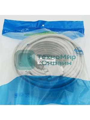 Кабель VGA DB15 (m)/DB15 (m) 30м феррит.кольца (CABLE30)