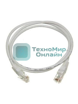 Патч-корд LANMASTER FTP TWT-45-45-2.0/S-GY_10PC вилка RJ-45-вилка RJ-45 кат.5е 2м серый ПВХ (уп.:1шт)