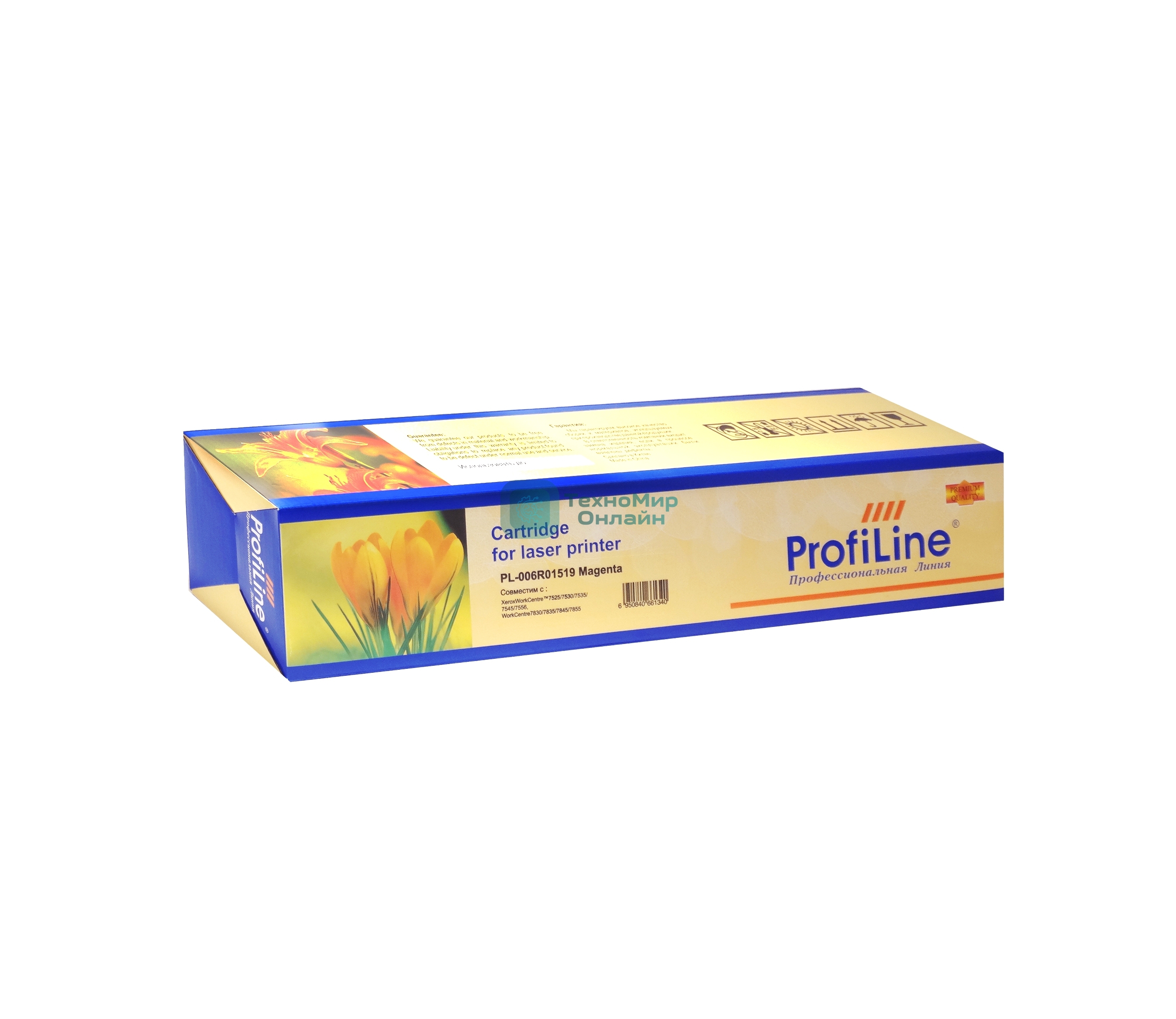 Картридж Тонер-туба ProfiLine PL-006R01519 для принтеров Rank Xerox WC 7525/7535/7545/7556 пурпурный 15000 копий