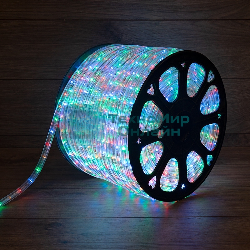 Дюралайт Neon-night LED, свечение с динамикой (3W) - мульти (RYGB), 36 LED/м, бухта 100м