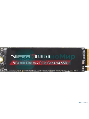 Накопитель SSD Patriot Viper VP4300 Lite, 1Tb, PCIe 4.0 x4, M.2 2280, NVMe, R/W 7400/6400, с радиатором