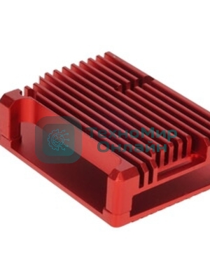 Корпус Qumo Aluminum case without fan, Raspberry Pi 4, red(RS004)