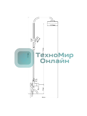 B7057SB-31 Душевая система из Латуни, ø35