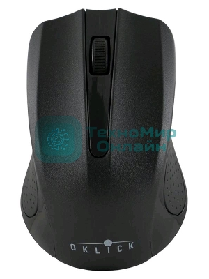 Мышь беспроводная Oklick 485MW черный, 1200 dpi, радиоканал, USB, кнопки - 3