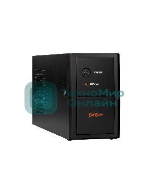 Источник бесперебойного питания ExeGate SpecialPro UNB-800.LED.AVR.EURO 800VA/480W, LED, AVR, 2 евророзетки, черный