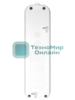 Удлинитель Defender S350 белый 5.0 м, 3 розетки 