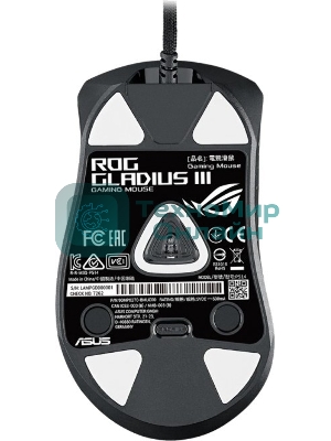 Мышь проводная ASUS ROG Gladius III черный, 19000 dpi, USB, кнопки - 6