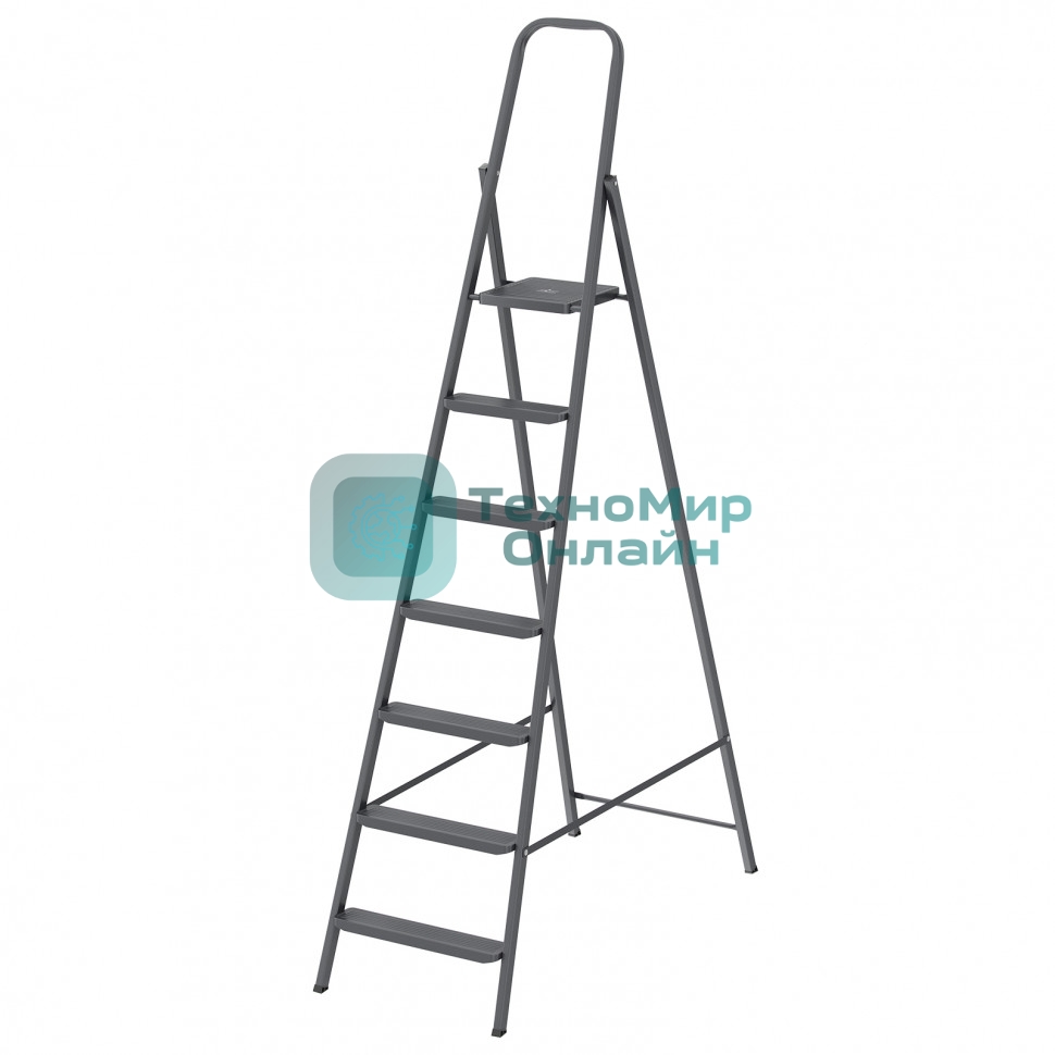 Стремянка Сибртех 7 ступеней, компактная, стальная