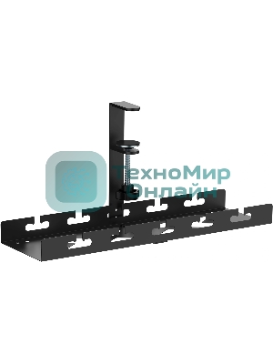 Кабель-канал Cactus CS-CM-400-1BK для столов 40x12.9x19см черный