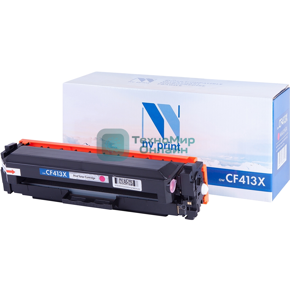 Картридж лазерный NVPrint совместимый дляLJ Pro M477fdn/M477fdw/M477fnw/M452dn/M452nw CF413X Magenta (5 000k)