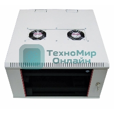 Шкаф телеком. настенный разборный 15U (600х550), съемные стенки, дверь стекло (ШРН-М-15.500) (1 коробка)