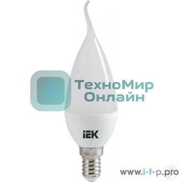 Лампа cветодиодная IEK LLE-CB35-7-230-30-E14 ECO CB35 свеча на ветру 7Вт 230В 3000К E14