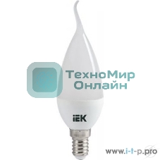 Лампа cветодиодная IEK LLE-CB35-7-230-30-E14 ECO CB35 свеча на ветру 7Вт 230В 3000К E14