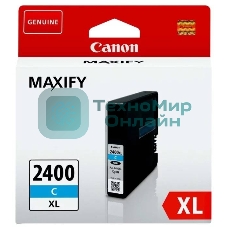 Картридж струйный Canon PGI-2400XL голубой, 1500 стр., для MAXIFY iB4040/МВ5040/МВ5340