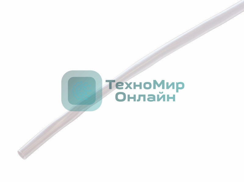 Термоусаживаемая трубка Rexant 5,0/2,5 мм, прозрачная, упаковка 50 шт. по 1 м