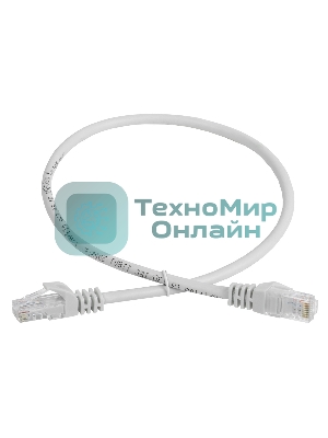 Шнур коммутационный Cat.5e UTP 2м серый GENERICA