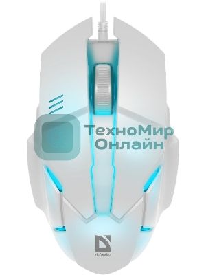 Мышь проводная Defender Host MB-982 белый, 1000 dpi, USB, кнопки - 3