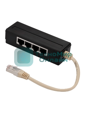 Адаптер-Y, 4 параллельных порта, горизонтальный