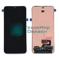 Дисплей (модуль) в сборе с тачскрином для Samsung Galaxy S24 черный orig lcd