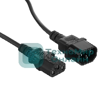 Кабель монитор-компьютер (UPS->уст-во) ExeGate Power EC-1,8P (С13->С14) VDE-250V-3*0,75-CU,10A, 1.8м