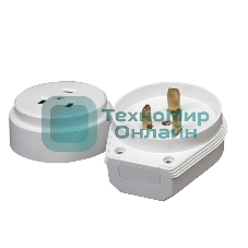 Разъем РШ-ВШ 32А 250В 2Р+РЕ откр. уст. бел. UNIVersal 1235