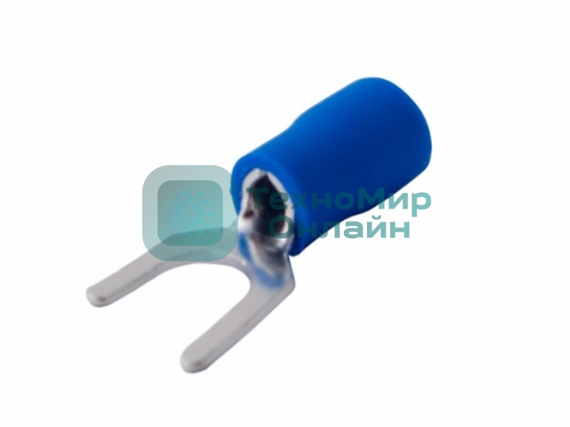 Наконечник вилочный изолированный Rexant 6.5 мм 1.5-2.5 мм² (НВи 2.5-6/НВи 2-6) синий