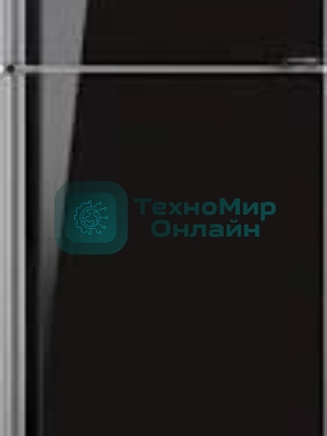 Холодильник Sharp SJ-XP59PGBK черное стекло двухкамерный 430/148л морозилка сверху, No Frost